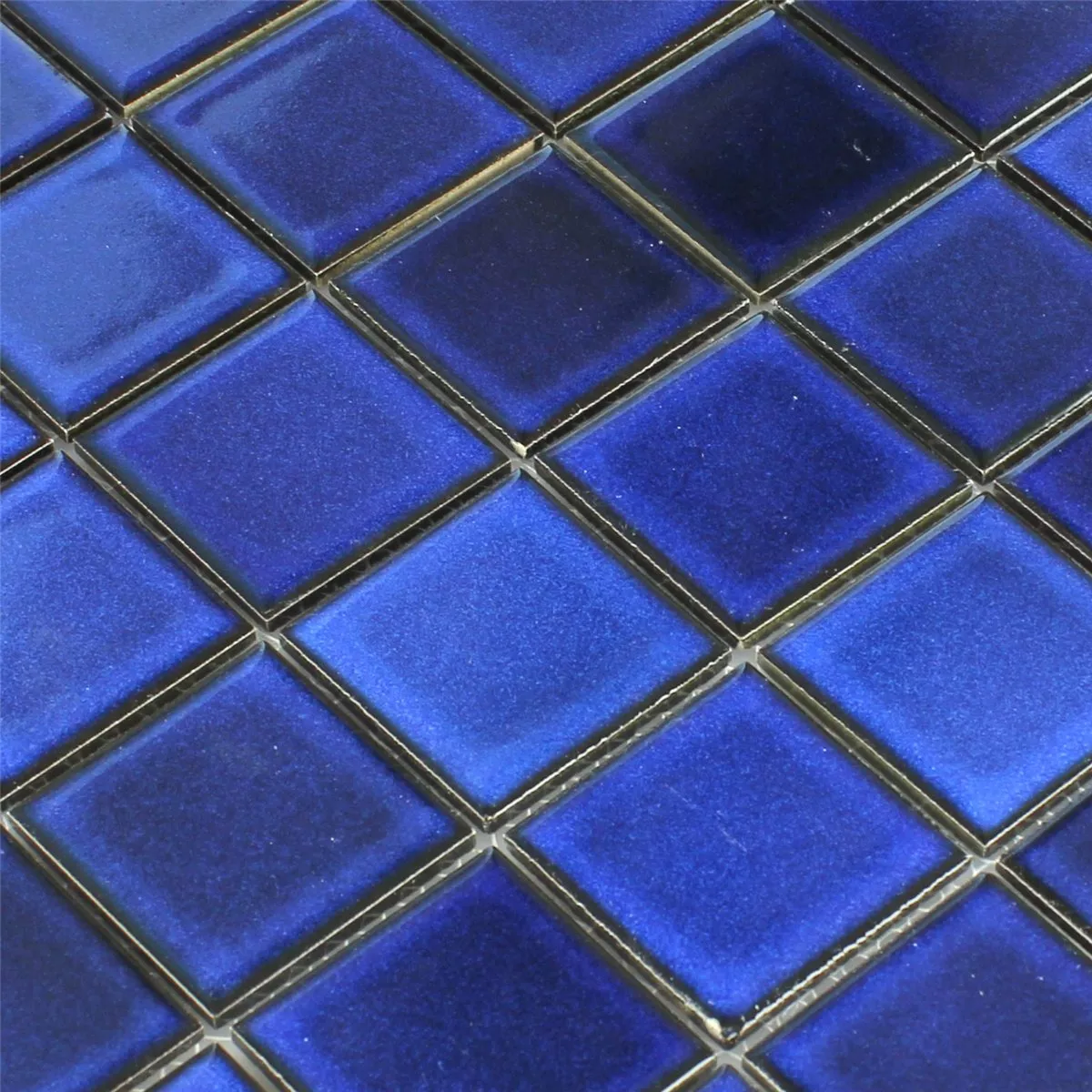 Mosaik KeramikSpegel Blå Uni