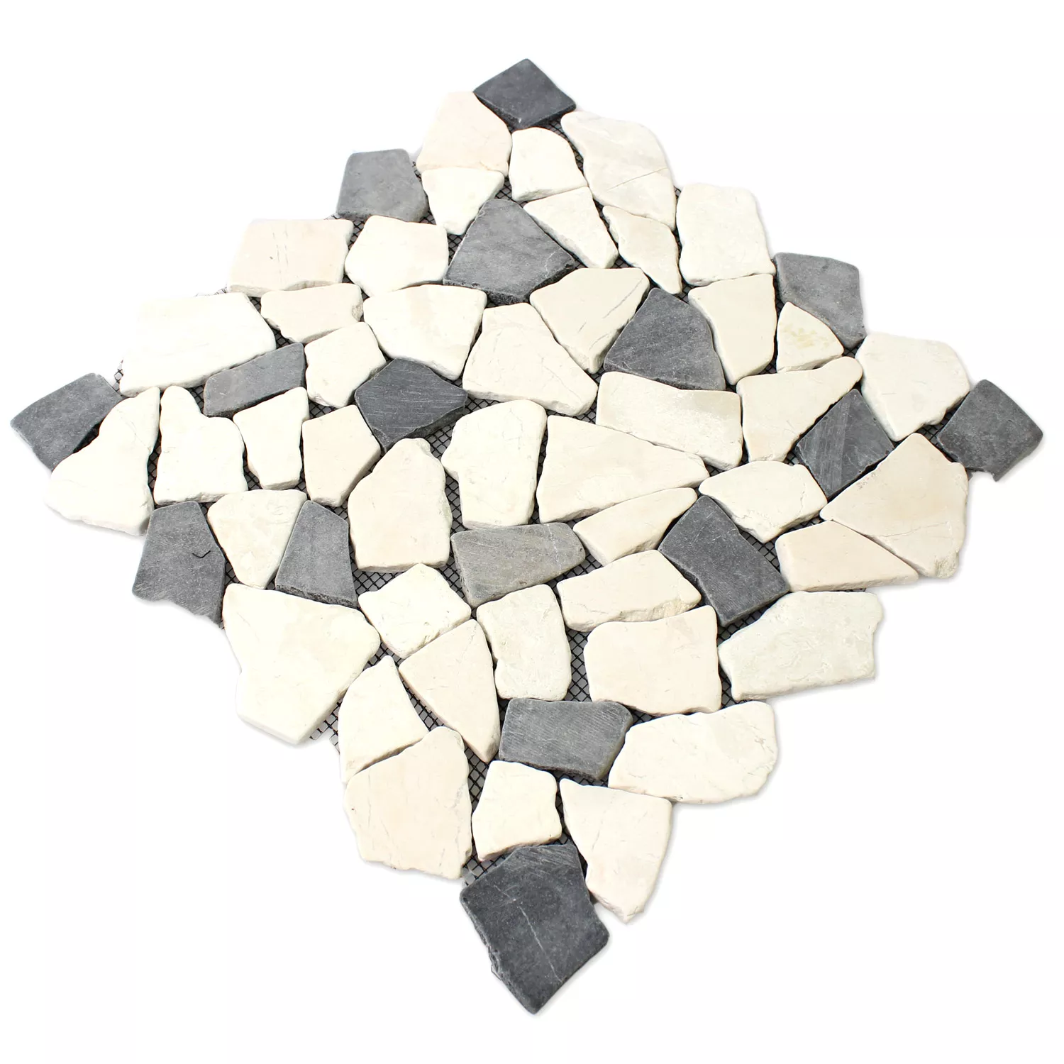 Mosaik Marmor Brott Biancone Java