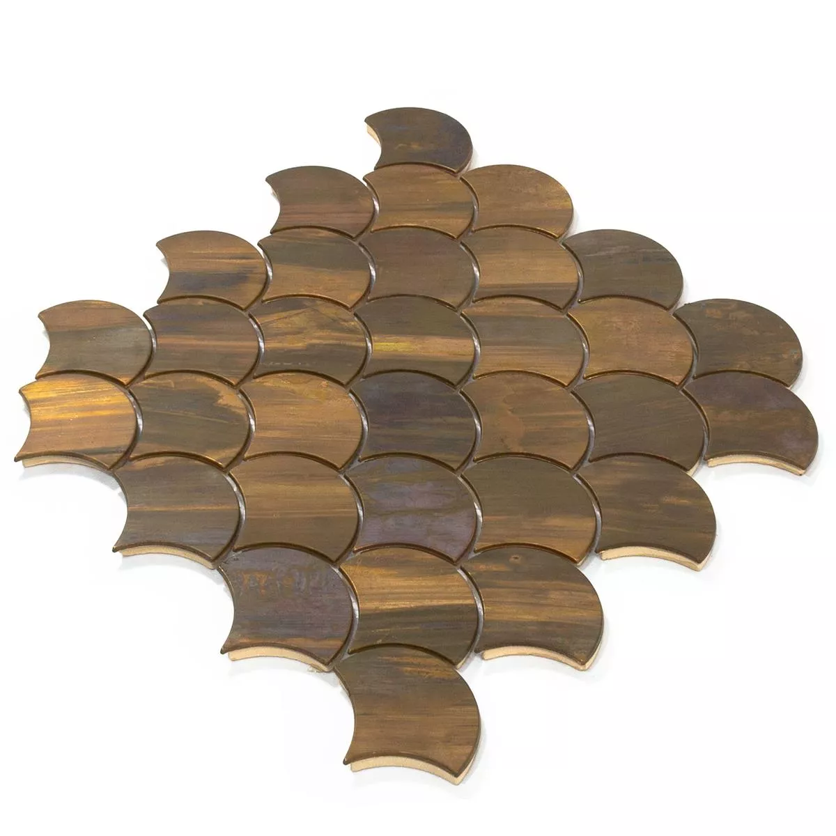 Metall Koppar Mosaik Copperfield Fächer