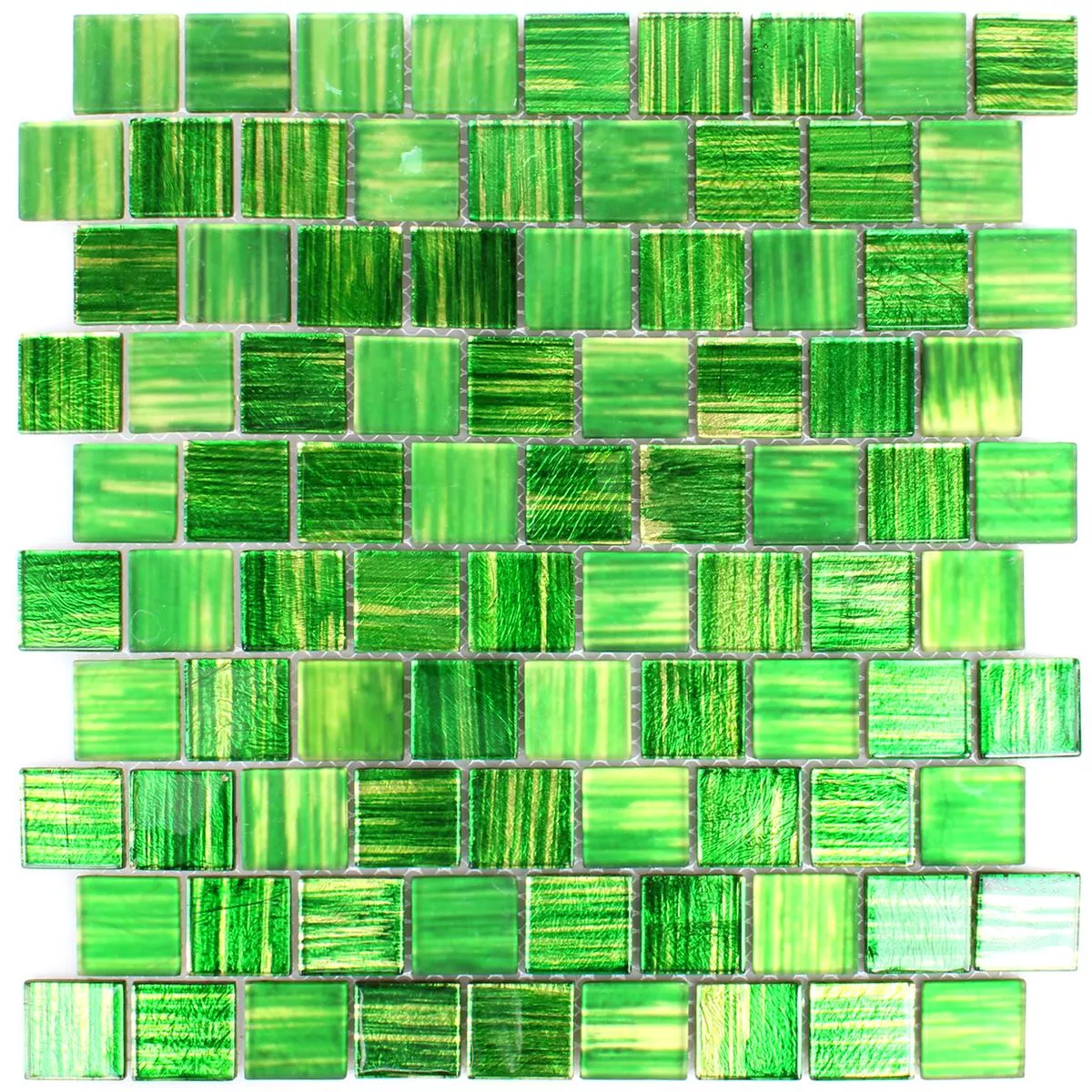 Glasmosaik Lanzarote Grön Smal