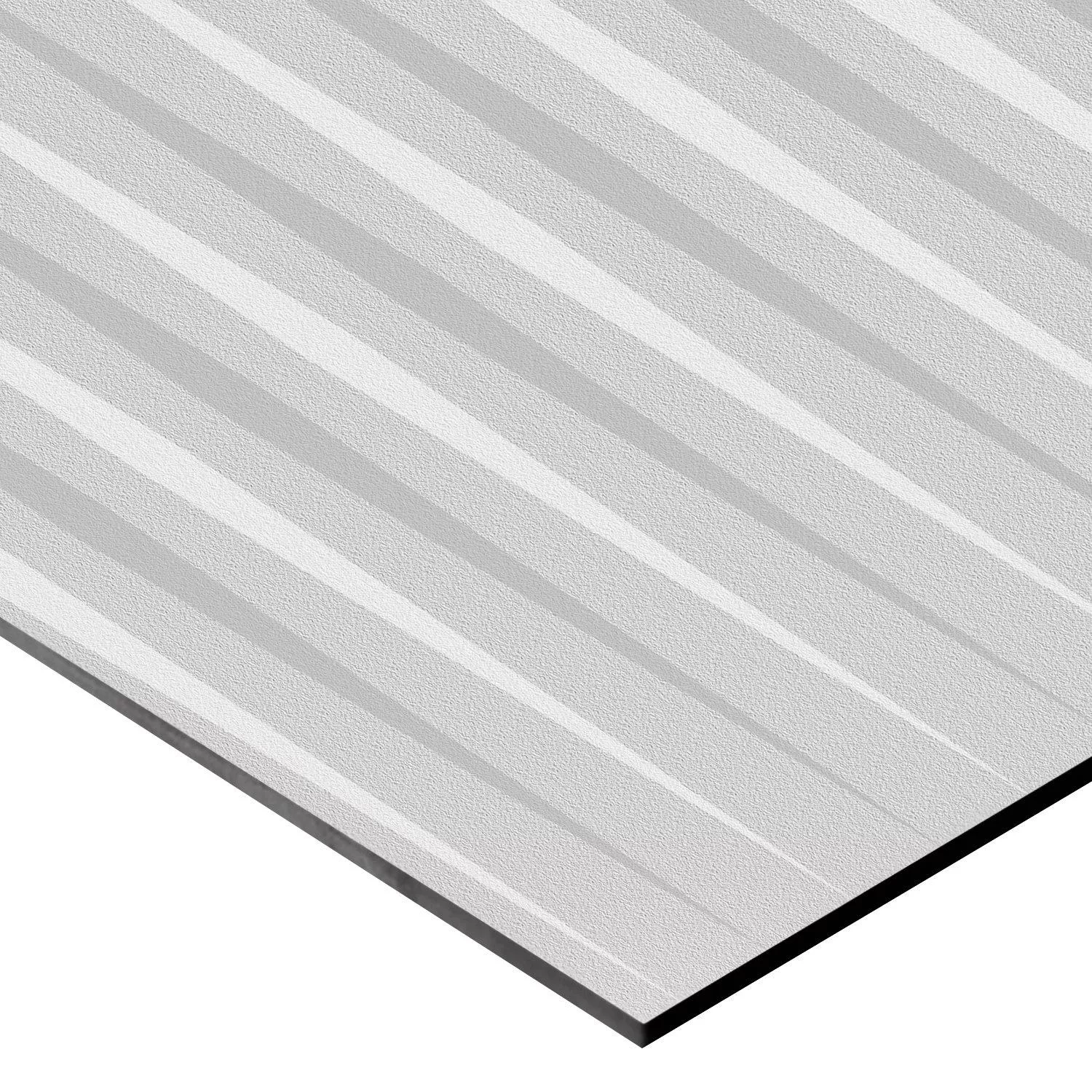 Kakel Vulcano Stripes Dekor Rektifierad Ljusgrå 60x120cm