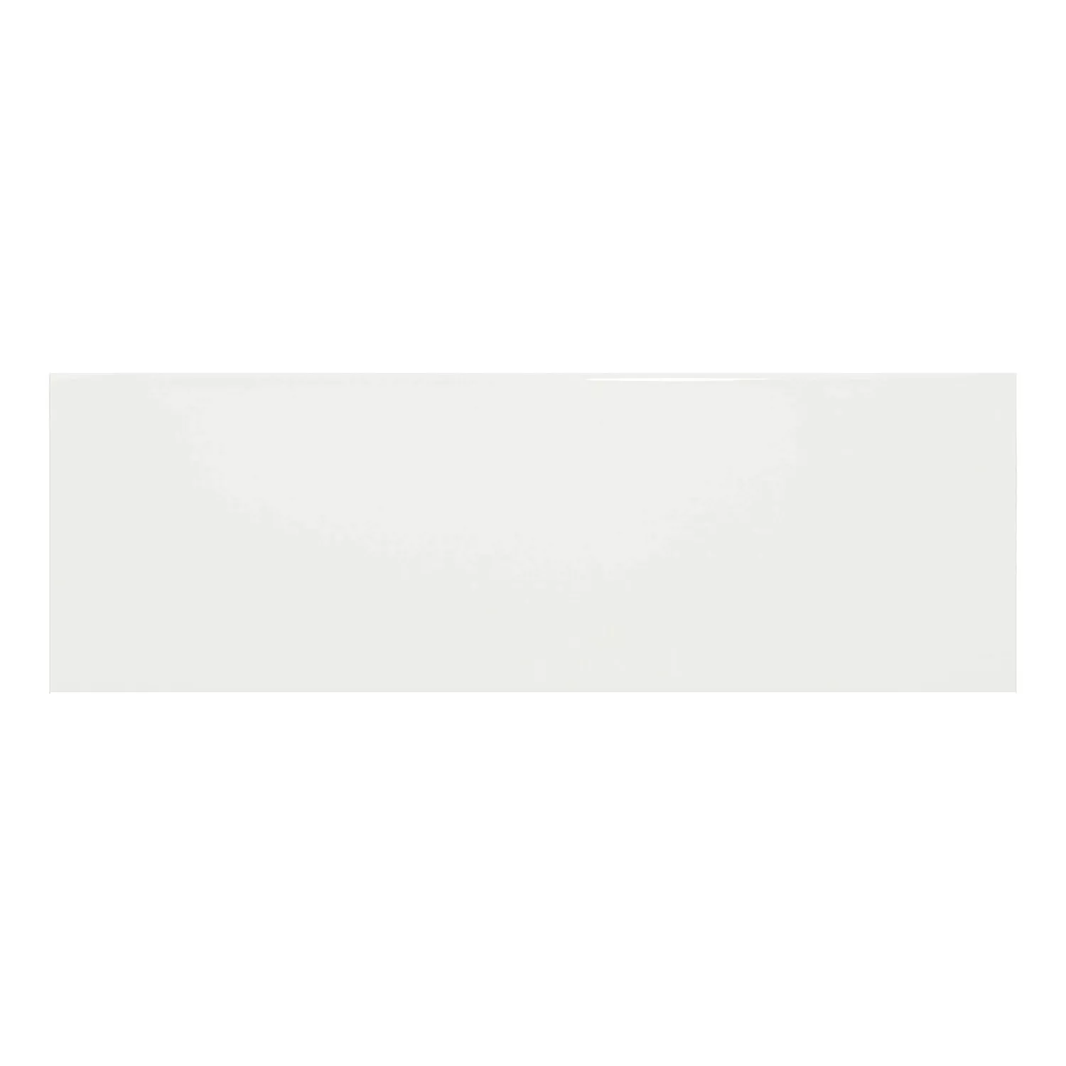 Metro kakel Vit Glänsande 10x30 cm Utan Fasett Candy Blanco