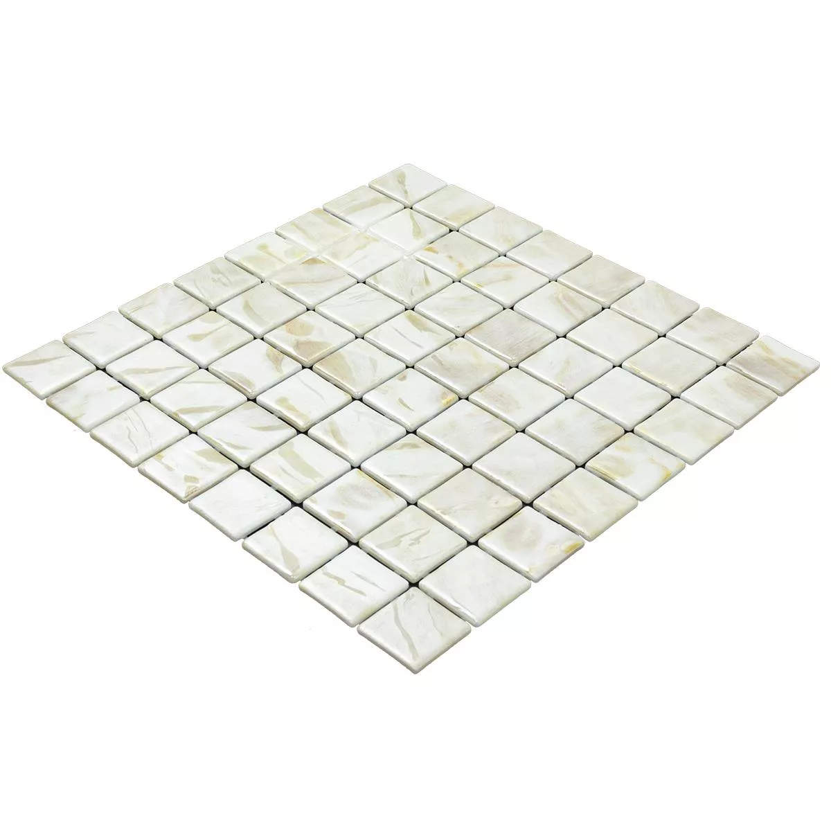 Glas Simbassäng Mosaik Alassio Beige 38